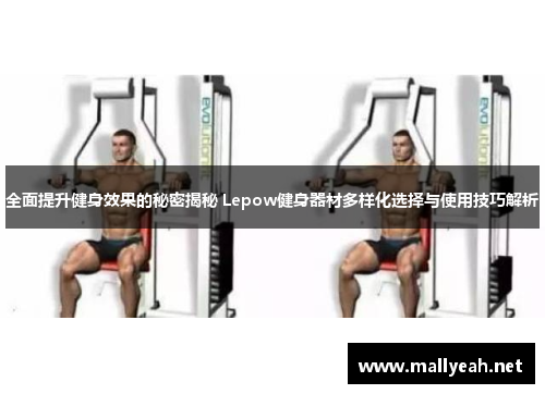 全面提升健身效果的秘密揭秘 Lepow健身器材多样化选择与使用技巧解析