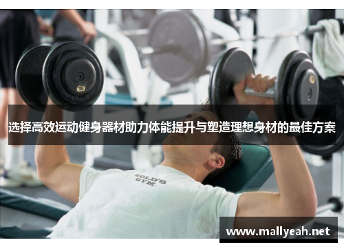 选择高效运动健身器材助力体能提升与塑造理想身材的最佳方案